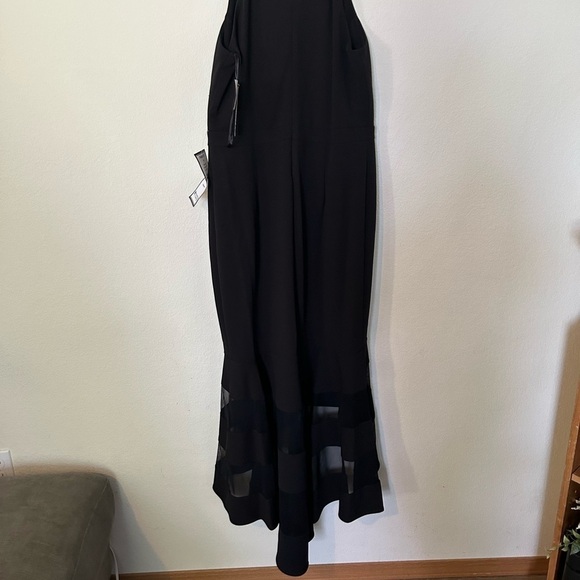 NWT Xscape Womens Plus Hi Low Long Maxi Dress Black 16 - Picture 7 of 12